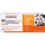 IBU-RATIOPHARM 200 mg akut Schmerztbl.Filmtabl. 20 St (артикул 984723) Германия