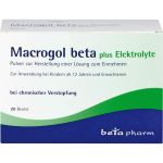 MACROGOL beta plus Elektrolyte Plv.z.H.e.L.z.Einn. 20 St (артикул 9247038) Германия
