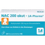 NAC 200 akut-1A Pharma Brausetabletten 20 St (артикул 562726) Германия