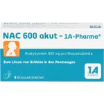 NAC 600 akut-1A Pharma Brausetabletten 6 St (артикул 562749) Германия