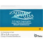 ZADITEN ophtha sine Augentr.Einzeldosispipetten 20 St (артикул 1478293) Германия