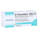 D-Fluoretten 500 I.E. Tabl.z.Herst.e.Lsg.z.Einnehmen (артикул 1610137) Германия