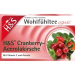 H&S Cranberry Acerolakirsche Filterbeutel 20X2.8 g (артикул 6582434) Германия
