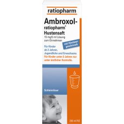 AMBROXOL-ratiopharm Hustensaft 250 ml – Артикул 563111 (артикул 563111) Германия