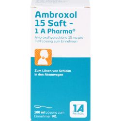 AMBROXOL 15 Saft-1A Pharma 100 ml – Артикул 3201319 (артикул 3201319) Германия