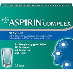 ASPIRIN COMPLEX Btl.m.Gran.z.Herst.e.Susp.z.Einn. 10 St – Артикул 3227112 (артикул 3227112) Германия