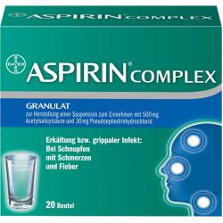 ASPIRIN COMPLEX Btl.m.Gran.z.Herst.e.Susp.z.Einn. 20 St – Артикул 4114918 (артикул 4114918) Германия