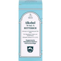 ALKOHOL 70% V/V Hetterich 100 ml – Артикул 4769660 (артикул 4769660) Германия
