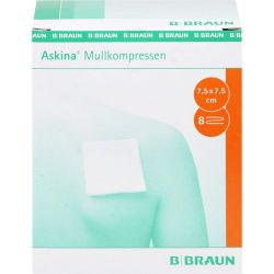 ASKINA Mullkompressen 7,5x7,5 cm steril 25X2 St – Артикул 6874473 (артикул 6874473) Германия