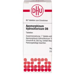APOMORPHINUM HYDROCHLORICUM D 6 Tabletten 80 St – Артикул 7159318 (артикул 7159318) Германия