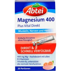 ABTEI Magnesium 400+Vitamin B Komplex Granulat 20 St – Артикул 7641038 (артикул 7641038) Германия
