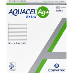 AQUACEL Ag+ Extra 5x5 cm Kompressen 10 St – Артикул 10203856 (артикул 10203856) Германия