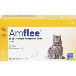 AMFLEE 50 mg Spot-on Lsung z.Auftropfen f.Katzen 3 St – Артикул 11099757 (артикул 11099757) Германия