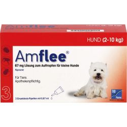AMFLEE 67 mg Spot-on Lsg.f.kleine Hunde 2-10kg 3 St – Артикул 11099792 (артикул 11099792) Германия