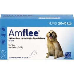 AMFLEE 268 mg Spot-on Lsg.f.groe Hunde 20-40kg 3 St – Артикул 11099846 (артикул 11099846) Германия