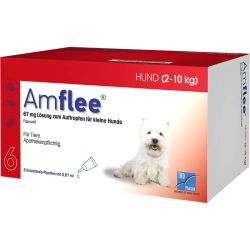 AMFLEE 67 mg Spot-on Lsg.f.kleine Hunde 2-10kg 6 St – Артикул 12729249 (артикул 12729249) Германия