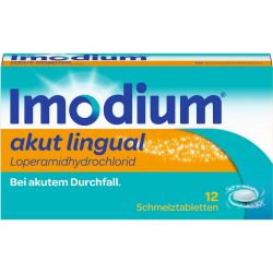 IMODIUM akut lingual Schmelztabletten 12 St – Артикул 141551 (артикул 141551) Германия