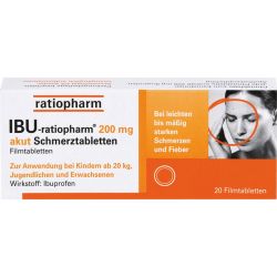 IBU-RATIOPHARM 200 mg akut Schmerztbl.Filmtabl. 20 St – Артикул 984723 (артикул 984723) Германия