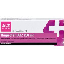 IBUPROFEN AbZ 200 mg Filmtabletten 20 St – Артикул 1016049 (артикул 1016049) Германия