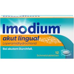 IMODIUM akut lingual Schmelztabletten 12 St – Артикул 1689854 (артикул 1689854) Германия