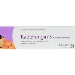 KADEFUNGIN 3 Kombip.20 g Creme+3 Vaginaltabl. 1 St – Артикул 3766139 (артикул 3766139) Германия