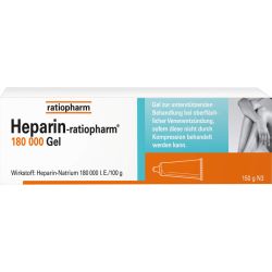 HEPARIN-RATIOPHARM 180.000 I.E. Gel 100 g – Артикул 3892335 (артикул 3892335) Германия