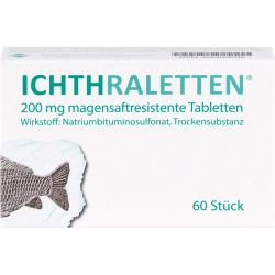 ICHTHRALETTEN magensaftresistente Tabletten 60 St – Артикул 4303298 (артикул 4303298) Германия