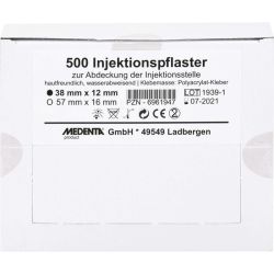 INJEKTIONSPFLASTER 12x38 mm 500 St – Артикул 6961947 (артикул 6961947) Германия