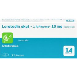 LORATADIN akut-1A Pharma Tabletten 7 St – Артикул 1879098 (артикул 1879098) Германия