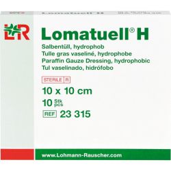 LOMATUELL H Salbentll 10x10 cm steril 10 St – Артикул 3275602 (артикул 3275602) Германия