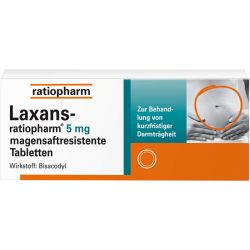 LAXANS-ratiopharm 5 mg magensaftres.Tabletten 30 St – Артикул 3797915 (артикул 3797915) Германия