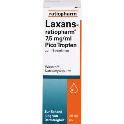 LAXANS-ratiopharm 7,5 mg/ml Pico Tropfen 30 ml – Артикул 4687790 (артикул 4687790) Германия