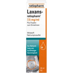 LAXANS-ratiopharm 7,5 mg/ml Pico Tropfen 50 ml – Артикул 4687809 (артикул 4687809) Германия