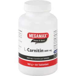 L-CARNITIN 1000 mg Megamax Tabletten 60 St – Артикул 7707085 (артикул 7707085) Германия