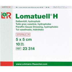LOMATUELL H Salbentll 5x5 cm steril 10 St – Артикул 8534913 (артикул 8534913) Германия