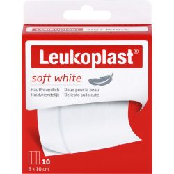 LEUKOPLAST soft white Pflaster 8x10 cm 10 St – Артикул 14219736 (артикул 14219736) Германия