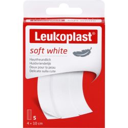 LEUKOPLAST soft white Pflaster 4x10 cm 5 St – Артикул 14219765 (артикул 14219765) Германия