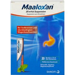 MAALOXAN 25 mVal Suspension 20X10 ml – Артикул 1427367 (артикул 1427367) Германия