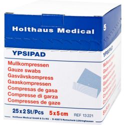 MULLKOMPRESSEN Ypsipad 5x5 cm steril 8fach 25X2 St – Артикул 3214919 (артикул 3214919) Германия