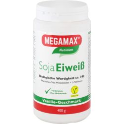 MEGAMAX Soja Eiwei Vanille Pulver 400 g – Артикул 3246405 (артикул 3246405) Германия