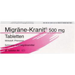 MIGRNE KRANIT 500 mg Tabletten 20 St – Артикул 3438010 (артикул 3438010) Германия