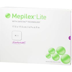 MEPILEX Lite Schaumverband 17,5x17,5 cm steril 5 St – Артикул 3642779 (артикул 3642779) Германия