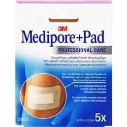 MEDIPORE+Pad 3M 5x7,2cm 3562NP Pflaster 5 St – Артикул 7194792 (артикул 7194792) Германия