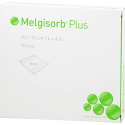 MELGISORB Plus Alginat Verband 10x10 cm steril 10 St – Артикул 9932662 (артикул 9932662) Германия