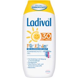 LADIVAL Kinder allergische Haut Gel LSF 30 200 ml – Артикул 10979841 (артикул 10979841) Германия