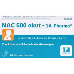 NAC 600 akut-1A Pharma Brausetabletten 10 St – Артикул 562755 (артикул 562755) Германия