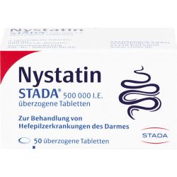 NYSTATIN STADA 500.000 I.E. berzogene Tab. 50 St – Артикул 892369 (артикул 892369) Германия
