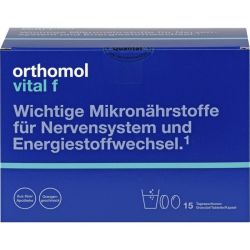 ORTHOMOL Vital F 15 Granulat/Kaps.Kombipackung 1 St – Артикул 1319637 (артикул 1319637) Германия