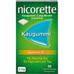 NICORETTE 2 mg freshfruit Kaugummi 30 St – Артикул 4370219 (артикул 4370219) Германия