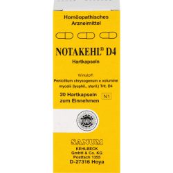 NOTAKEHL D 4 Kapseln 20 St – Артикул 4383222 (артикул 4383222) Германия